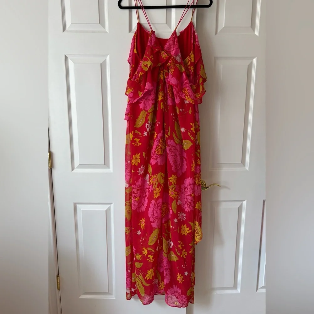 ASOS Floral Ruffle Maxi Dress - Picture 2 of 6